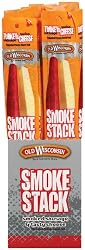 Old Wisconsin Smoke Stacks Turkey Sausage with Swiss, 2.5-Ounce Packages (Pack of 18)