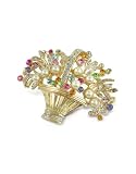 Produkt-Bild: AZ Collection Blumenstrau&szlig; - Brosche mit Swarovskisteinen