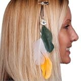 Green Bay Packers Feather Hair Extension Clip