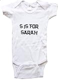 S IS FOR SARAH / Hurry Up - Name-series - White or Pink Onesie / Baby T-shirt