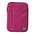 CaseCrown Protective Sleeve with Front Pocket (Fuchia Faux Suede) for Barnes & Noble Nook E-Reader