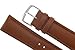 JP Leatherworks Mens Genuine Italian Leather Watchband Chronograph Style Tan 18mm Watch Band