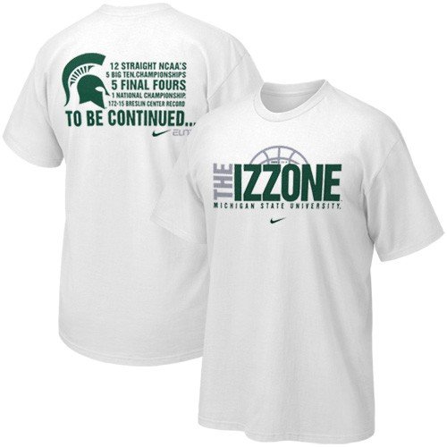 Nike Michigan State Spartans White Izzone T-shirt