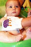 Grippees Glo the Jellyfish Slip-Resistant Wash Mitts, no more slippery baby