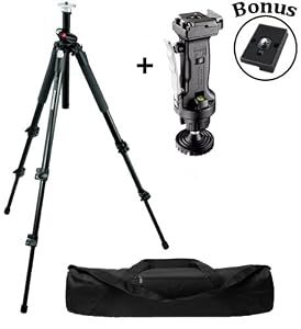 Manfrotto 190XPROB Tripod Legs with 222 Joystick Grip Head and a Padded Case and a Bonus Quick Release Plate for the RC2 Rapid Connect Adapter