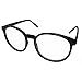 FancyG Retro Vintage Inspired Classic Nerd Round Clear Lens Glasses Eyewear - Black