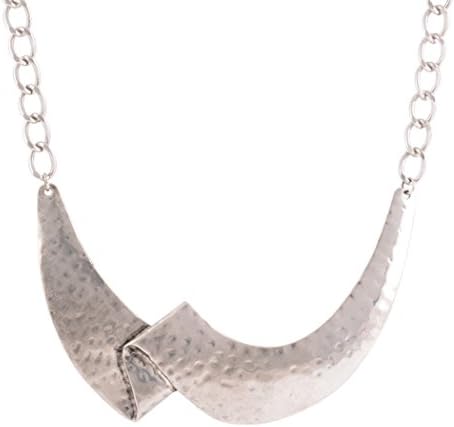 Snowman Lee Retro Rose Gold Silver Plated Choker Statement Necklace (silver)