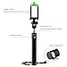 [One-piece Solution] Selfie Stick, Amzdeal® Ultra Compact Foldable U-shape Self-portrait Extendable Monopod with Built-in Bluetooth and 270 Degree Adjustable Phone Holder for iPhone, Android