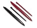 Assecure DSi XL red wine & black stylus pack - 2 x Large & 2 standard slot in stylus for DS