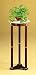 Kitchen & Housewares : Plant Stand/Side Table in White Marble Top Design and Cherry Finish Wood Base