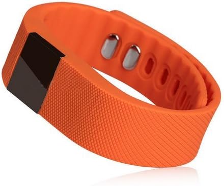 SUBA TW64 Smart Bracelet, Sports, Fitness, Bluetooth Smart Watch, Selfie Photo Function, Activity Tracker, Healthy Wristband, Pedometer, Sleep Monitor, IOS Android, Waterproof (Orange)