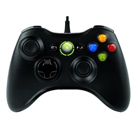 Manette filaire noire pour Xbox 360 / PC