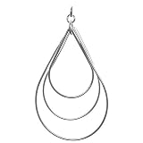 Sterling Silver Triple Graduated Teardrop Pendant