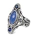 Carolyn Pollack Sterling Silver Blue Chalcedony Kyanite Brilliance Ring