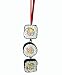 3.75" Asian Fusion Sushi Roll Glitter Dangle Christmas Ornament