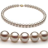 White 8.5-9mm AA Japanese Akoya Pearl Necklace 36 inch Rope Length