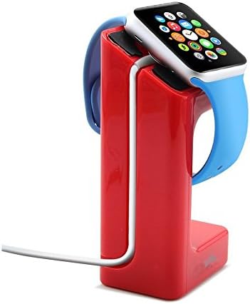 Apple Watch Stand, Mama Mouth Apple Watch Charging Stand / Station / Dock / Platform / Bracket / Holder for Apple Watch,Apple Watch SPORT and Apple Watch EDITION 38mm / 42mm All Models [Charging Cable and Apple Watch NOT Included ], Red