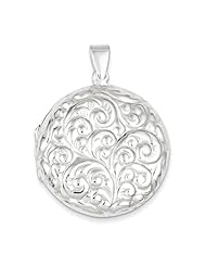 Sterling Silver 34mm Domed Reversible Locket. Metal Wt- 11.39g
