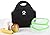 Hoopla Gorilla Bag - Deluxe Insulated Lunch Carrier - Black Neoprene Tote for Work, School and Kids Snacks - Keeps Contents Cool, Fresh and Secure. Lightweight, Stores Flat and Machine Washable.