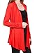 [DRSKIN] Women's Open - Front Long Sleeve Knit Cardigan (XL, Red)