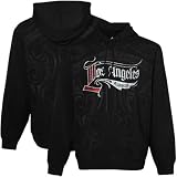 NBA adidas Los Angeles Clippers Black All Over Print Hoody Sweatshirt (X-Large)