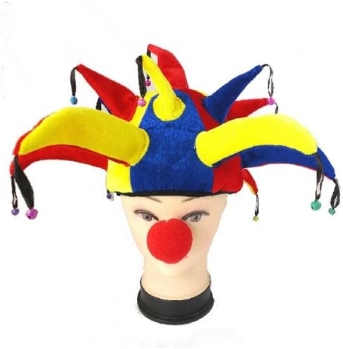 Afirst Halloween Costume Party Supplies Props Clown Hat (Stripe)