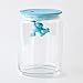 A di Alessi Gianni 3-3/4-Cup Glass Jar, Aqua Blue