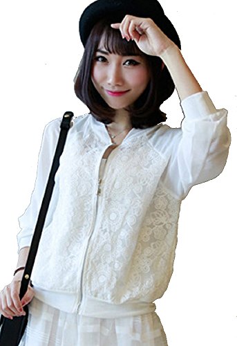 夏物 フラワーモチーフジップアップ パーカー アウター 上着 婦人服 レディースファッション シースルー袖 レース 前開きジッパー 大人カジュアル フェミニン エレガント スウィート エレガンス キュート ふんわり デート アウトドア レジャー 日よけ お呼ばれ 通勤 通学 小さいサイズ 大きいサイズ ゆったり オリジナルアクセサリー付属 lpsa100076