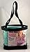 Medium Clear Tote Bag with Interior Pocket and Zipper Closure