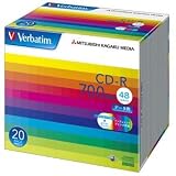 三菱化学メディア｜三菱化学メディア CD-R 700MB PCデータ用 48倍速対応 20枚スリムケース入り ワイド印刷可能 SR80SP20V1