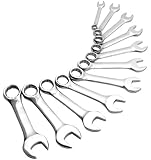 Sunex 9930 SAE Stubby Combination Wrench Set, 11-Piece