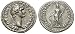 Domitian, 13 September 81 - 18 September 96 A.D.; Silver Denarius