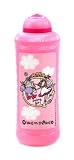 DNC Fairy Girl Twister Plastic Drinks Bottle, Pink