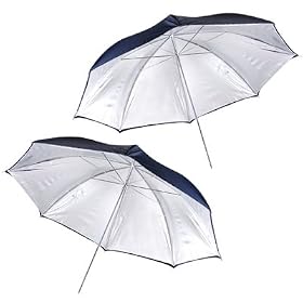 Top Quality Two 42 Inch In Photo Light Studio Umbrella Black Silver Large Kit Set... by OEM SYSTEMS COMPANY
