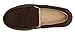 Dearfoams Men's Memory foam Slippers Moccasin Shoes ((Medium 9-10, Brown), Brown)