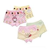 4 PCS Summer Thin Baby Pants Girl Boxer Briefs Children Underwear,Cute Pig