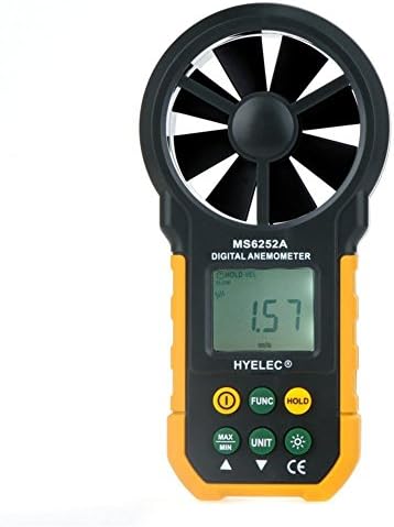 HYELEC MS6252A Digital Air Speed Anemometer Backlight Air Velocity Measurement