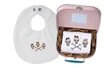 Skull & Bows Bib in Mini-Suitcase