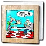 Coffee, Hold The Cow Please - 6 Inch Tile Napkin Holder