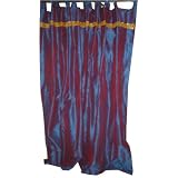 2 Arterian Medium Purple Art Silk Drapes Curtains 108 by Mogul Interior