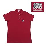 Alabama Crimson Tide NCAA Classic Pique Polo Shirt for Women (Cabernet)