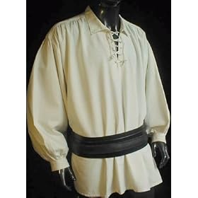 PIRATENHEMD BAUMWOLLHEMD PIRAT HEMD GR. S-XXXL 295 Natur