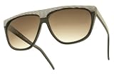 Retro Plastic Silver Stream Colored Sunglasses by 