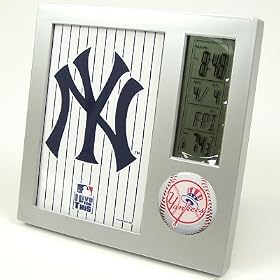 Click here to buy NEW YORK YANKEES DESK ALARM CLOCK PICTURE FRAME N.Y..