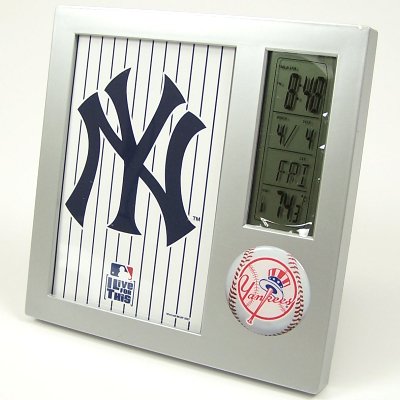 MLB New York Yankees Digital Desk Clock