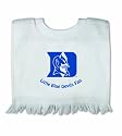 Duke Blue Devils Fringed Pull-Over Baby Bib (White)