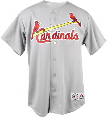 St. Louis Cardinals Road Grey MLB Replica Jersey