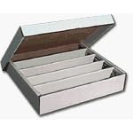 BCW Super Monster 5 Row Storage Box (5000 Ct.) - Corrugated Cardboard Storage Box - Trading Cards Collecting Supplies
