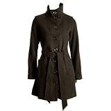 Miso Long Tie Coat - Black - Womens