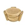 Home Basics 6 Piece Bamboo Coaster Set